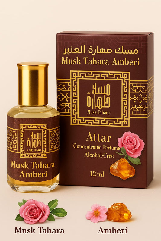 Musk Tahara Amberi - Alcohol-Free Attar (12ml)
