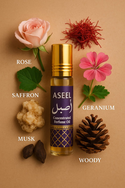 Aseel Concentrated Perfume Oil  attar Alcohol-Free Oriental Scent 8ml